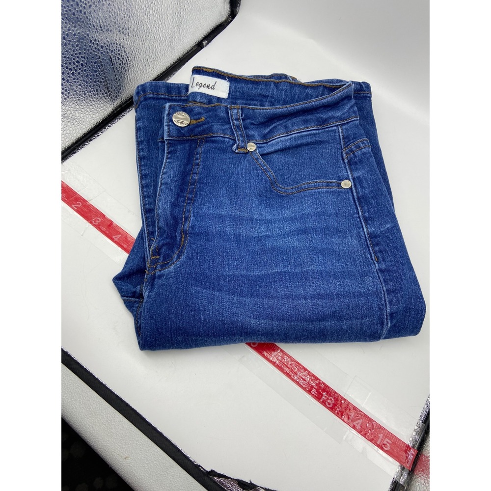 Legend Flare Jeans Blue High Rise Size 9 Hippie Festival Boho 70's Wie Leg